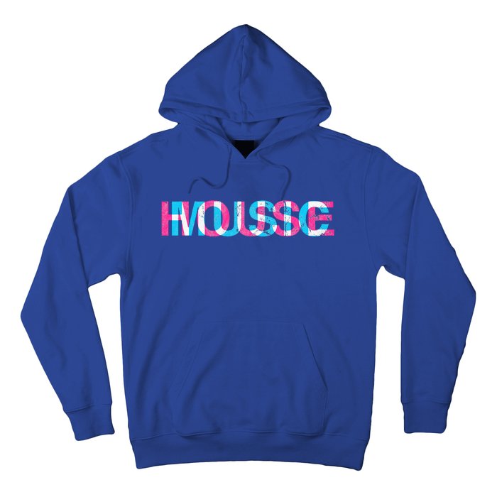 House Music Glitch Optical Illusion Edm Rave Dj Hoodie