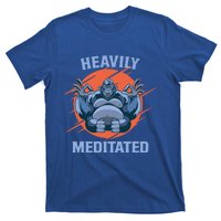 Heavily Meditated Gorilla Funny Yoga Meditation Gift T-Shirt