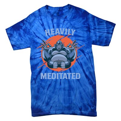 Heavily Meditated Gorilla Funny Yoga Meditation Gift Tie-Dye T-Shirt