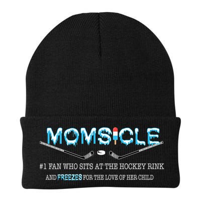 Hockey Mom Gifts For Women Mother's Day Momsicle Mom Funny Premium TShirt Beanie