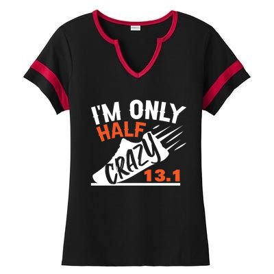 Half Marathon Gift Ladies Halftime Notch Neck Tee