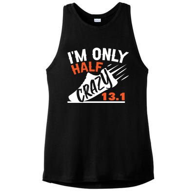 Half Marathon Gift Ladies PosiCharge Tri-Blend Wicking Tank