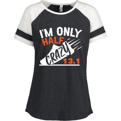 Half Marathon Gift Enza Ladies Jersey Colorblock Tee