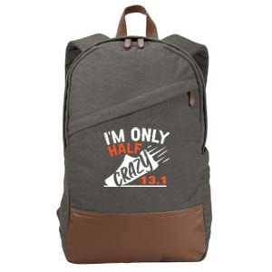 Half Marathon Gift Cotton Canvas Backpack