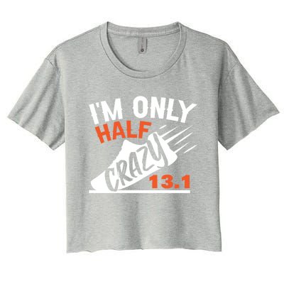 Half Marathon Gift Women's Crop Top Tee