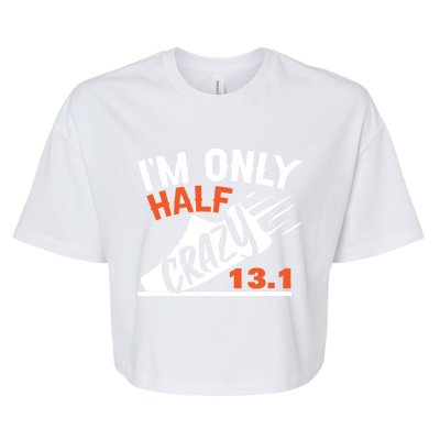 Half Marathon Gift Bella+Canvas Jersey Crop Tee