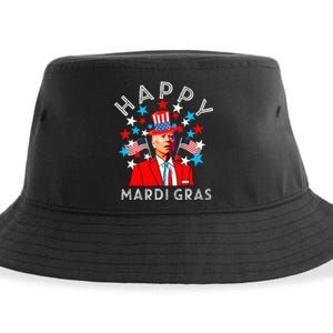 Happy Mardi Gras Joe Biden 4th Of July Memorial Independence  Sustainable Bucket Hat