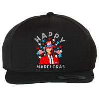 Happy Mardi Gras Joe Biden 4th Of July Memorial Independence  Wool Snapback Cap