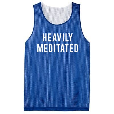 Heavily Meditated Gift Mesh Reversible Basketball Jersey Tank