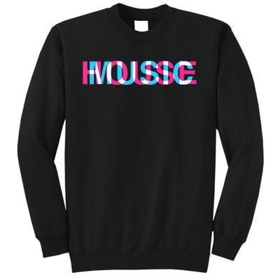 House Music Glitch Optical Illusion Edm Rave Dj Sweatshirt