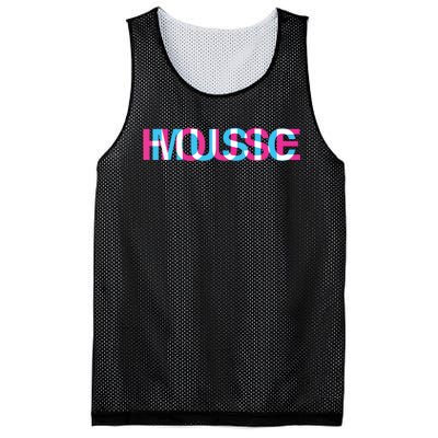 House Music Glitch Optical Illusion Edm Rave Dj Mesh Reversible Basketball Jersey Tank