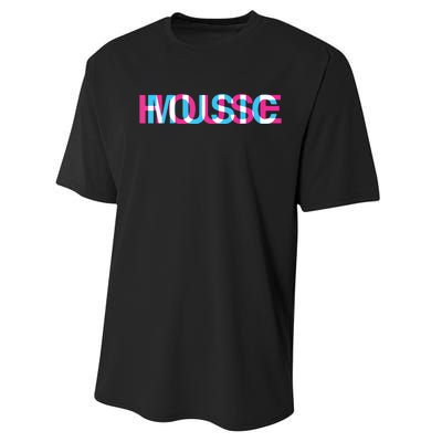 House Music Glitch Optical Illusion Edm Rave Dj Performance Sprint T-Shirt