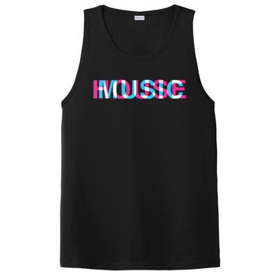 House Music Glitch Optical Illusion Edm Rave Dj PosiCharge Competitor Tank