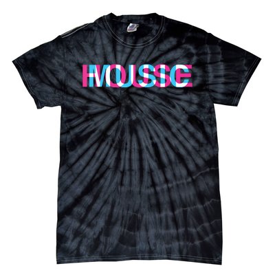 House Music Glitch Optical Illusion Edm Rave Dj Tie-Dye T-Shirt