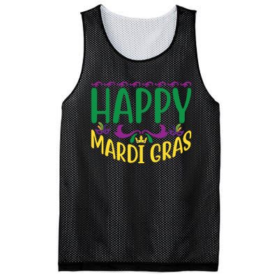 Happy Mardi Gras Mesh Reversible Basketball Jersey Tank