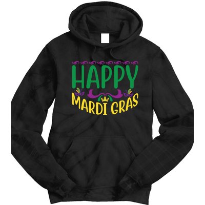 Happy Mardi Gras Tie Dye Hoodie