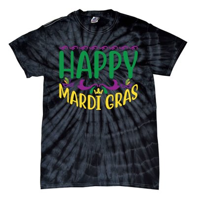 Happy Mardi Gras Tie-Dye T-Shirt