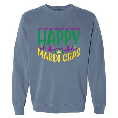 Happy Mardi Gras Garment-Dyed Sweatshirt