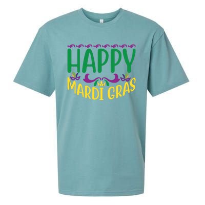 Happy Mardi Gras Sueded Cloud Jersey T-Shirt