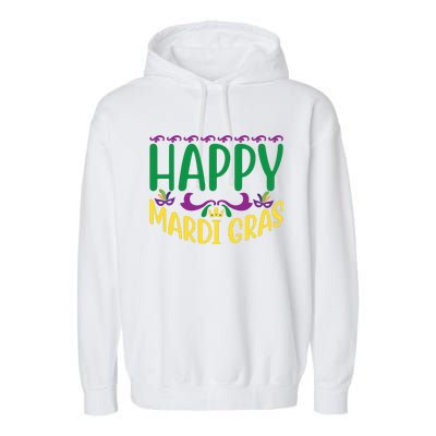 Happy Mardi Gras Garment-Dyed Fleece Hoodie