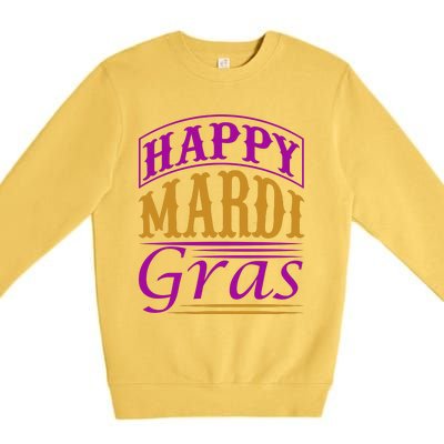 Happy Mardi Gras Premium Crewneck Sweatshirt