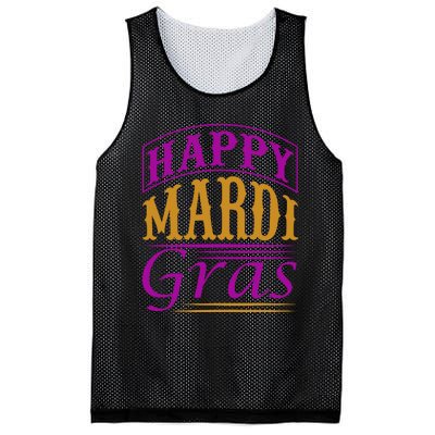 Happy Mardi Gras Mesh Reversible Basketball Jersey Tank