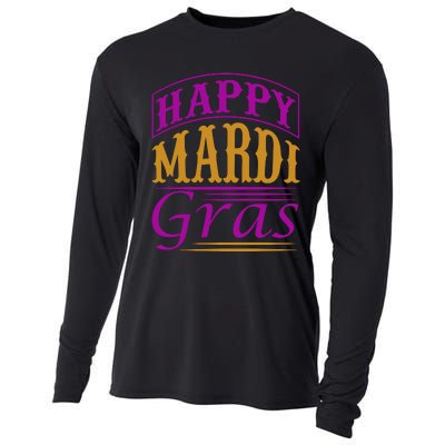 Happy Mardi Gras Cooling Performance Long Sleeve Crew