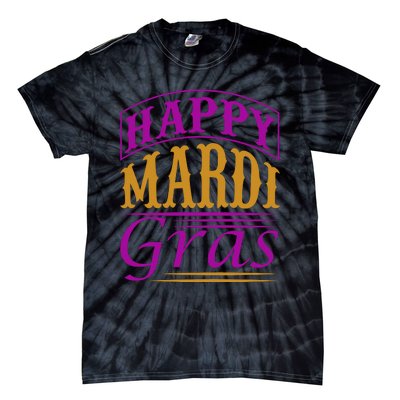 Happy Mardi Gras Tie-Dye T-Shirt