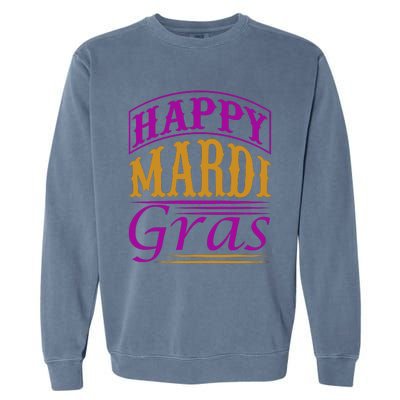 Happy Mardi Gras Garment-Dyed Sweatshirt