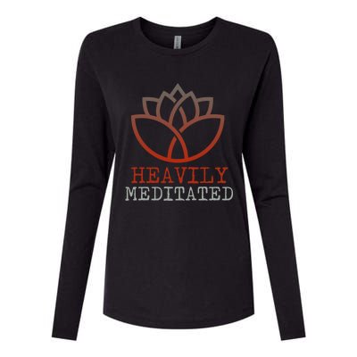 Heavily Meditated Gift Womens Cotton Relaxed Long Sleeve T-Shirt