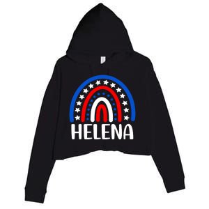 Helena Montana Gift I Love Helena Montana Usa Gift Crop Fleece Hoodie