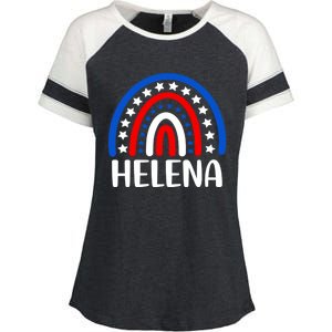 Helena Montana Gift I Love Helena Montana Usa Gift Enza Ladies Jersey Colorblock Tee