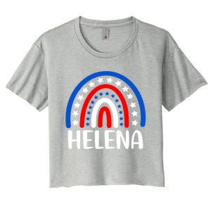 Helena Montana Gift I Love Helena Montana Usa Gift Women's Crop Top Tee