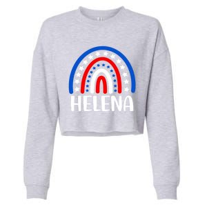 Helena Montana Gift I Love Helena Montana Usa Gift Cropped Pullover Crew