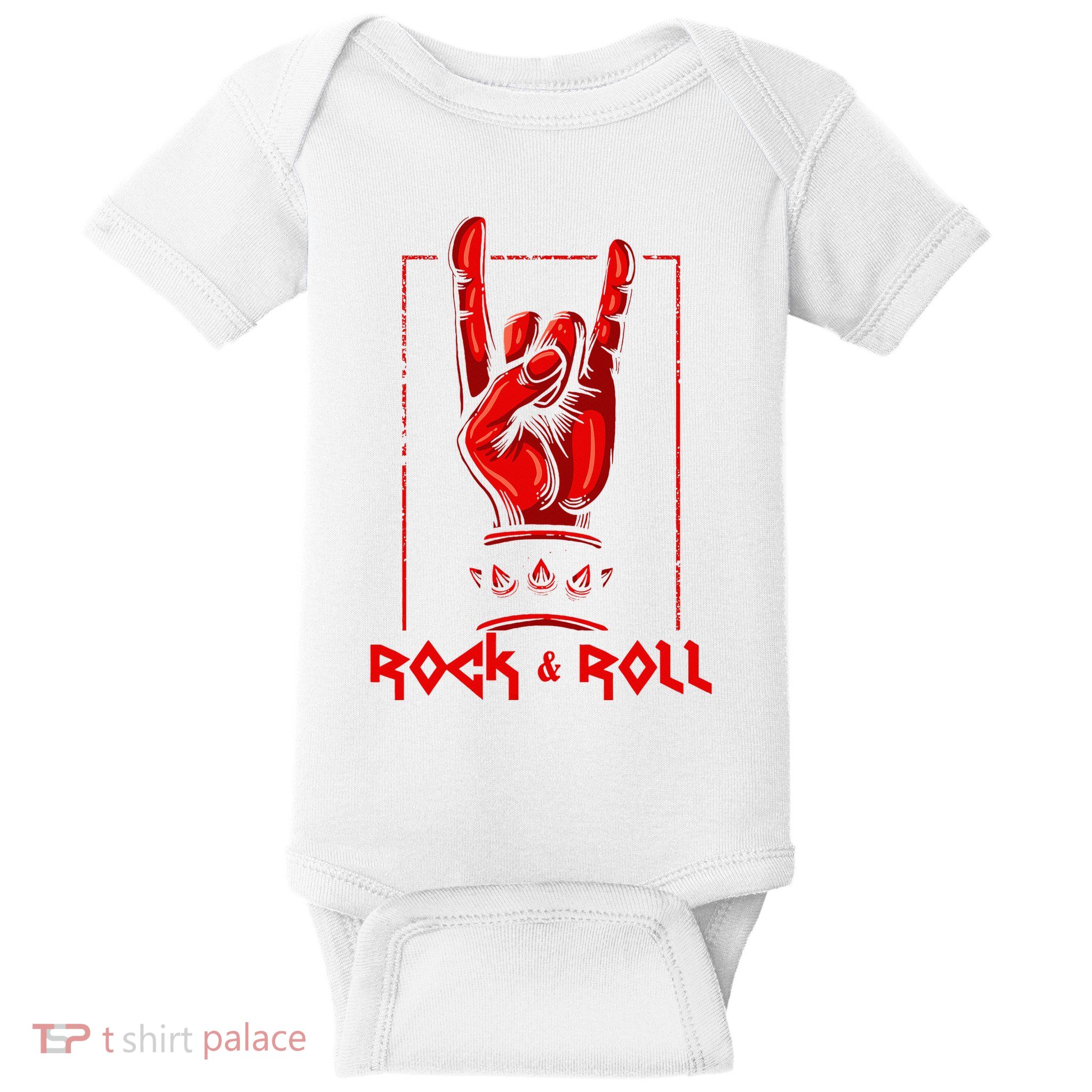 Heavy Metal Guitar Death Metal Rock N Roll Music Baby Bodysuit
