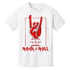 Heavy Metal Guitar Death Metal Rock N Roll Music Kids T-Shirt