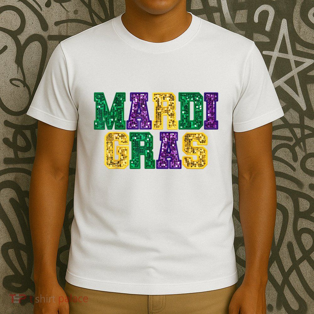 Happy Mardi Gras Carnival Fat Tuesday Fleur De Lis Women T-Shirt