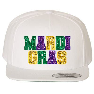 Happy Mardi Gras Carnival Fat Tuesday Fleur De Lis Women Wool Snapback Cap