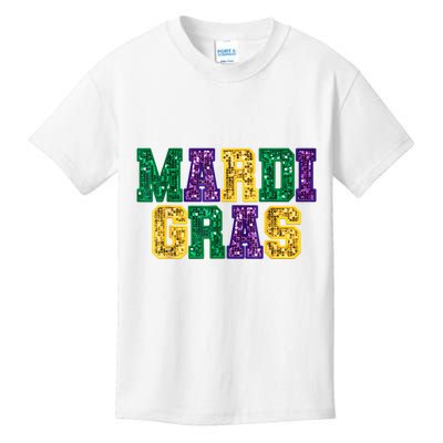 Happy Mardi Gras Carnival Fat Tuesday Fleur De Lis Women Kids T-Shirt