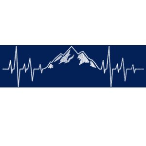 Hiking Mountains Gift Heartbeat Hiker Adventures Bumper Sticker