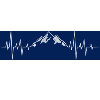 Hiking Mountains Gift Heartbeat Hiker Adventures Bumper Sticker