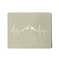 Hiking Mountains Gift Heartbeat Hiker Adventures Mousepad