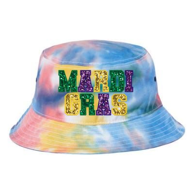 Happy Mardi Gras Carnival Fat Tuesday Fleur De Lis Tie Dye Newport Bucket Hat