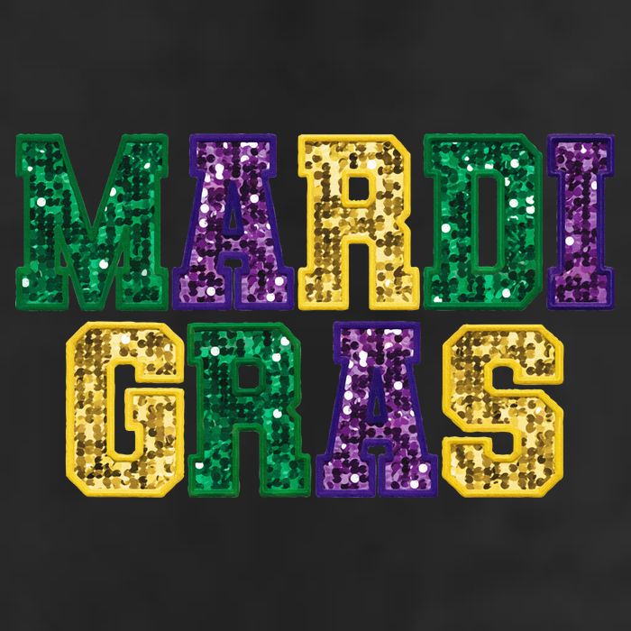 Happy Mardi Gras Carnival Fat Tuesday Fleur De Lis 7 Panel Mesh Trucker Snapback Hat