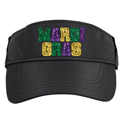 Happy Mardi Gras Carnival Fat Tuesday Fleur De Lis Adult Drive Performance Visor