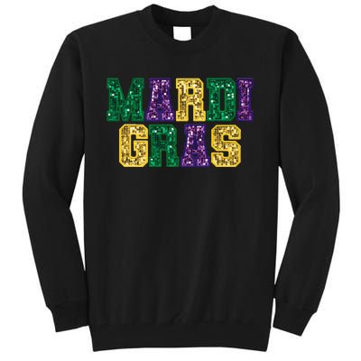 Happy Mardi Gras Carnival Fat Tuesday Fleur De Lis Tall Sweatshirt