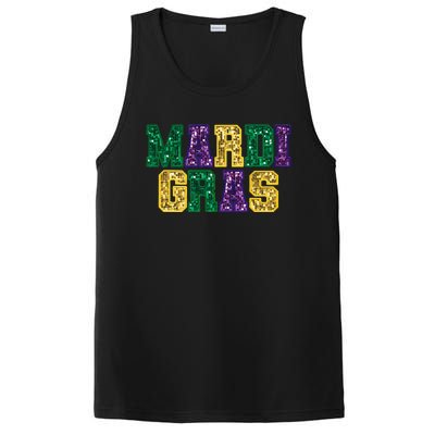 Happy Mardi Gras Carnival Fat Tuesday Fleur De Lis PosiCharge Competitor Tank