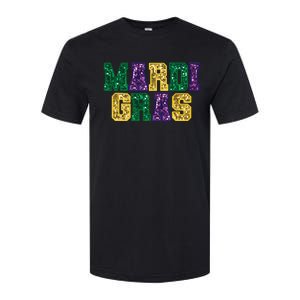 Happy Mardi Gras Carnival Fat Tuesday Fleur De Lis Softstyle® CVC T-Shirt