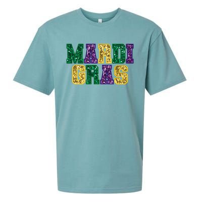 Happy Mardi Gras Carnival Fat Tuesday Fleur De Lis Sueded Cloud Jersey T-Shirt