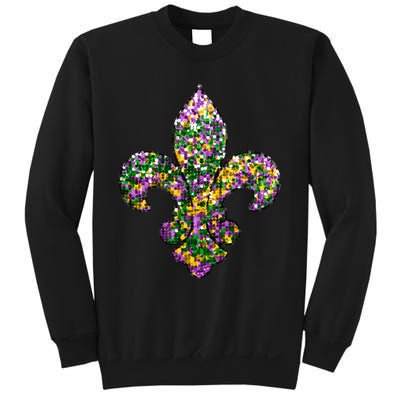 Happy Mardi Gras Carnival Fat Tuesday Fleur De Lis Sweatshirt